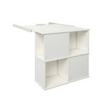 Noomi Nora Solid Wood Mid Sleeper Craft Cabin White (FSC-Certified)