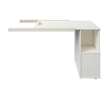 Noomi Nora Solid Wood Mid Sleeper Craft Cabin White (FSC-Certified)