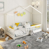 Noomi Froya Solid Wood Grow-with-Me House Bed White (FSC-Certified)