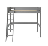 Noomi Tera Solid Wood High Sleeper Grey (FSC-Certified)