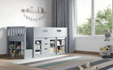 Flair Charlie Staircase Mid Sleeper Storage Set Grey