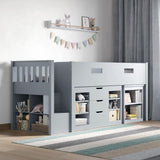 Flair Charlie Staircase Mid Sleeper Storage Set Grey