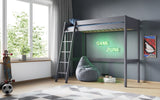 Noomi Tera Solid Wood High Sleeper Grey (FSC-Certified)
