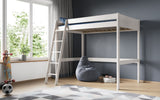 Noomi Tera Solid Wood Small Double High Sleeper White (FSC-Certified)