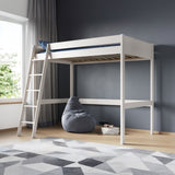 Noomi Tera Solid Wood Small Double High Sleeper White (FSC-Certified)