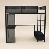 Recoil Glitch Metal Gaming High Sleeper with Desk