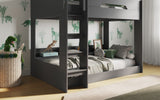 Flair Gravity Bunk Bed with Shelves Grey