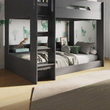 Flair Gravity Bunk Bed with Shelves Grey