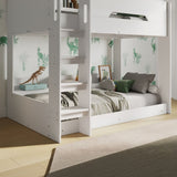 Flair Gravity Bunk Bed with Shelves White