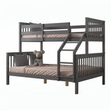 Flair Zoom Wooden Detachable Triple Bunk Bed Grey