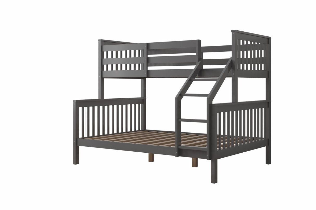 Flair Zoom Wooden Detachable Triple Bunk Bed Grey
