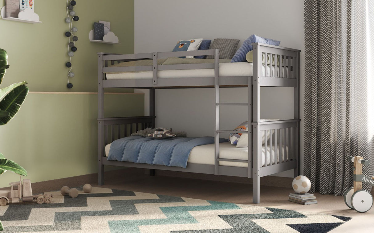 Flair Koop Wooden Detachable Bunk Bed Grey