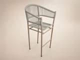 SOLACE+CO Hana Round Table & Lita Chairs Garden Bar Set White