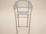 SOLACE+CO Hana Round Table & Lita Chairs Garden Bar Set White