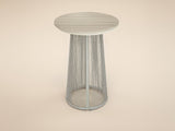 SOLACE+CO Hana Round Table & Lita Chairs Garden Bar Set White