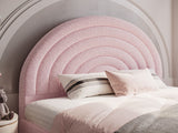 Flair Ava Double Boucle Bed Frame Pink