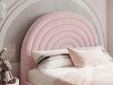 Flair Ava Single Boucle Bed Frame Pink