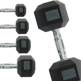 Body Revolution 2 x 7kg Hex Dumbbells