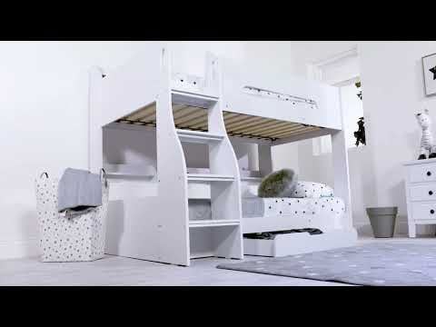 Flair Flick Storage Bunk Bed White