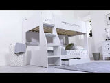 Flair Flick Storage Bunk Bed White