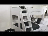Flair Flick Triple Storage Bunk Bed White