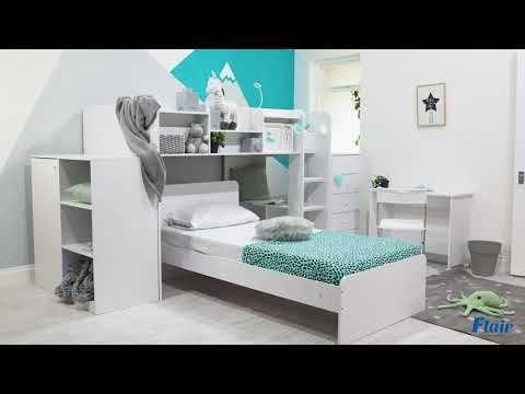 Flair Wizard Chest of 5 Drawers White