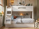 Flair Interstellar Triple Bunk Bed with Storage White