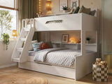 Flair Interstellar Triple Bunk Bed with Storage White