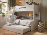Flair Interstellar Triple Bunk Bed with Storage White