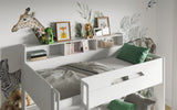 Flair Interstellar Triple Bunk Bed with Storage White