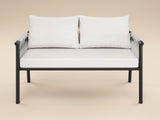 SOLACE+CO Kalina 4 Piece Garden Sofa Set with Coffee Table Brown