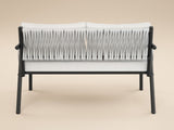SOLACE+CO Kalina 4 Piece Garden Sofa Set with Coffee Table Brown