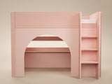 Flair Kaska Ribbed Mid Sleeper Bed Pink