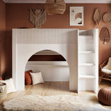 Flair Kaska Ribbed Mid Sleeper Bed White