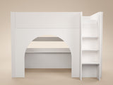 Flair Kaska Ribbed Mid Sleeper Bed White