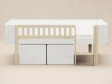 Noomi Kayla Mid Sleeper with Storage White (FSC-Certified)