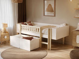 Noomi Kayla Mid Sleeper with Storage White (FSC-Certified)