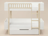 Noomi Kayla Bunk Bed with Storage White (FSC-Certified)