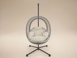 SOLACE+CO Lana Garden Egg Chair Light Beige Rattan