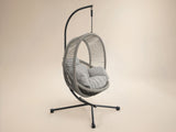 SOLACE+CO Lana Garden Egg Chair Light Beige Rattan
