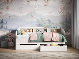 Flair Leni Day Bed with Drawers White