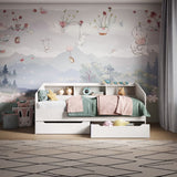 Flair Leni Day Bed with Drawers White