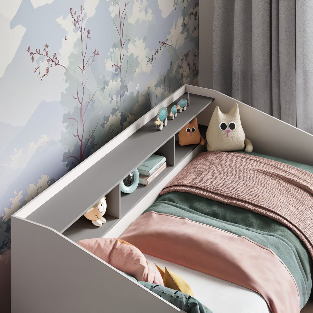 Flair Leni Day Bed with Drawers White