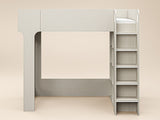 Flair Leo High Sleeper with Storage White Oak