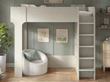 Flair Leo High Sleeper with Storage White Oak