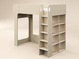 Flair Leo High Sleeper with Storage White Oak