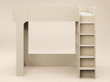 Flair Leo High Sleeper with Storage White Oak