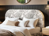 Flair Alba Tree Print Ottoman Bed Beige-Double