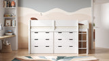 Flair Loop Mid Sleeper Bed Storage Set White