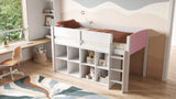 Flair Loop Mid Sleeper Bed Cube Unit Set White